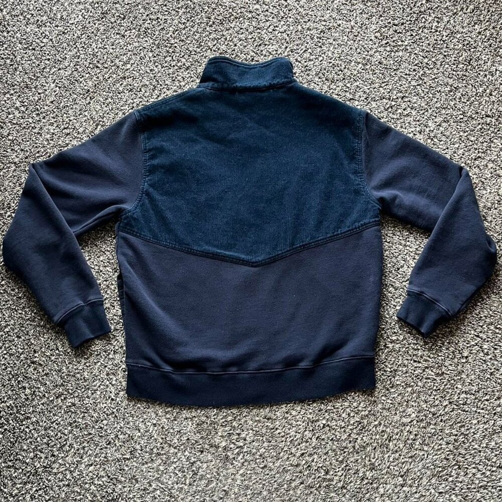 Topo Ranch Navy Blue Zip up Corduroy Jacket Mens L Retro Hiking Barn Jacket - Picture 5 of 8